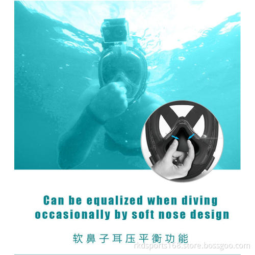 Deep Swimming Full Face Mask Scuba Diving Snorkel